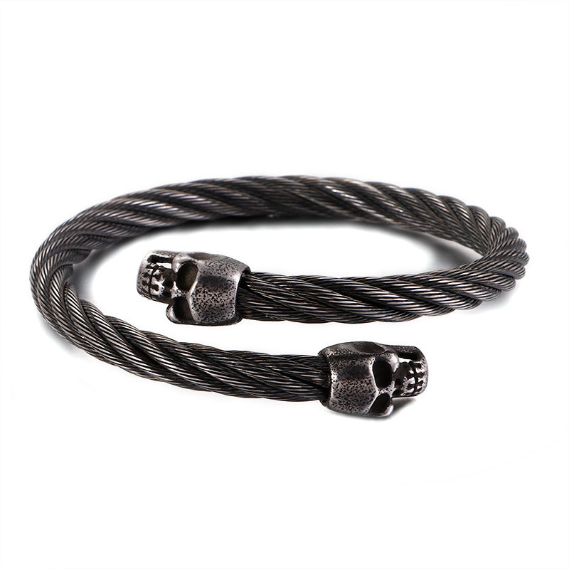 Men's Stainless Steel Skull Fashion Bracelet