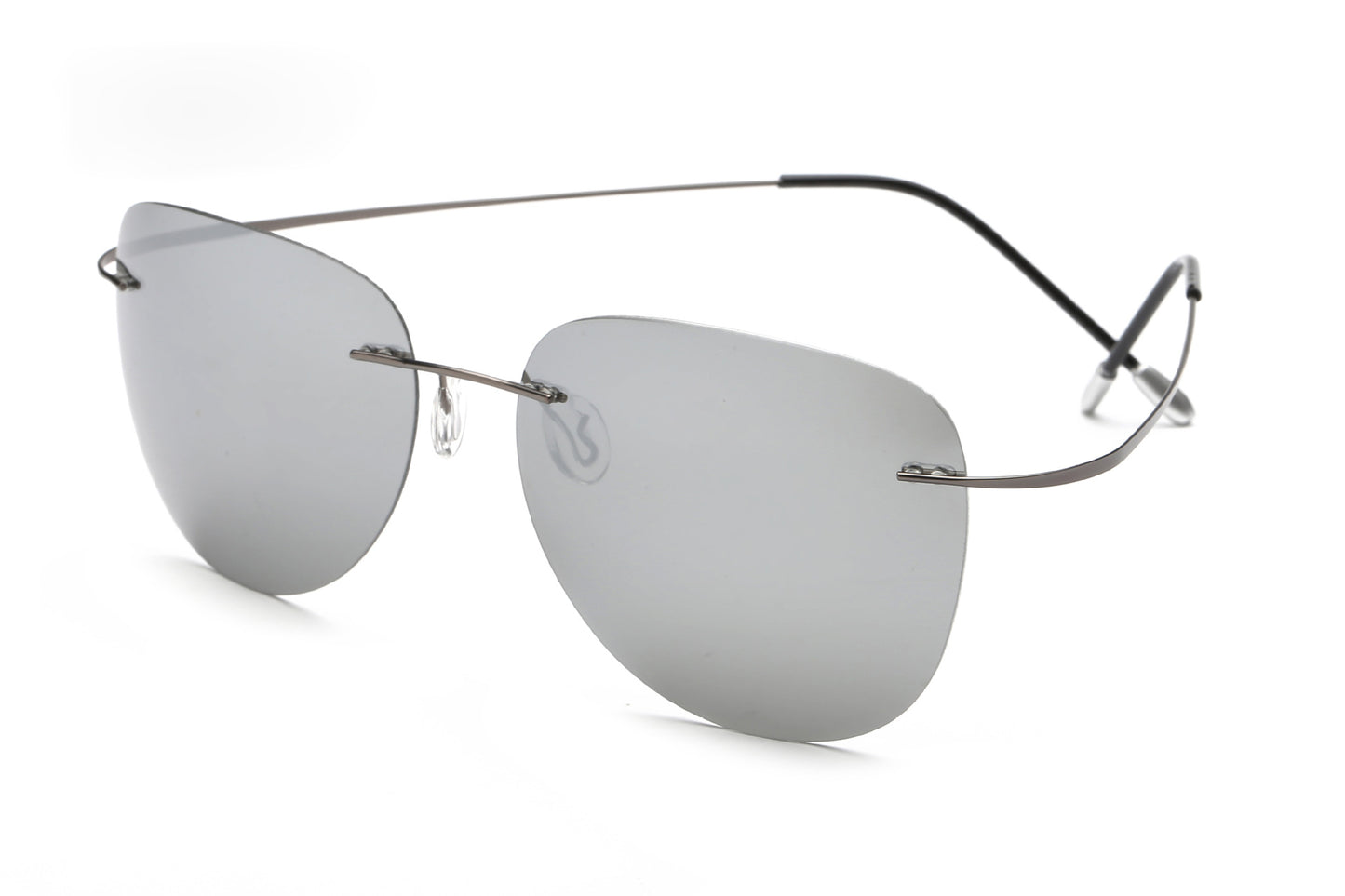 Titanium Frameless Polarized Sunglasses — Lightweight UV Protection