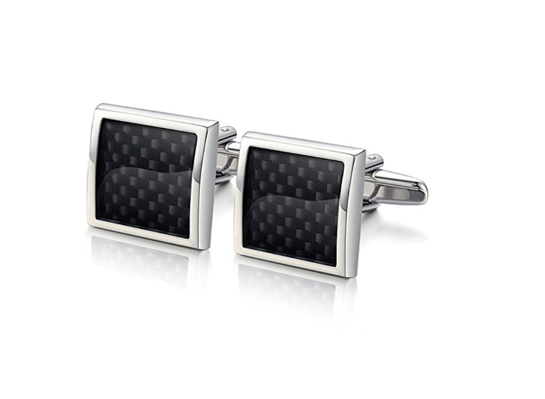 Copper Cufflinks — Geometric Minimalist Design