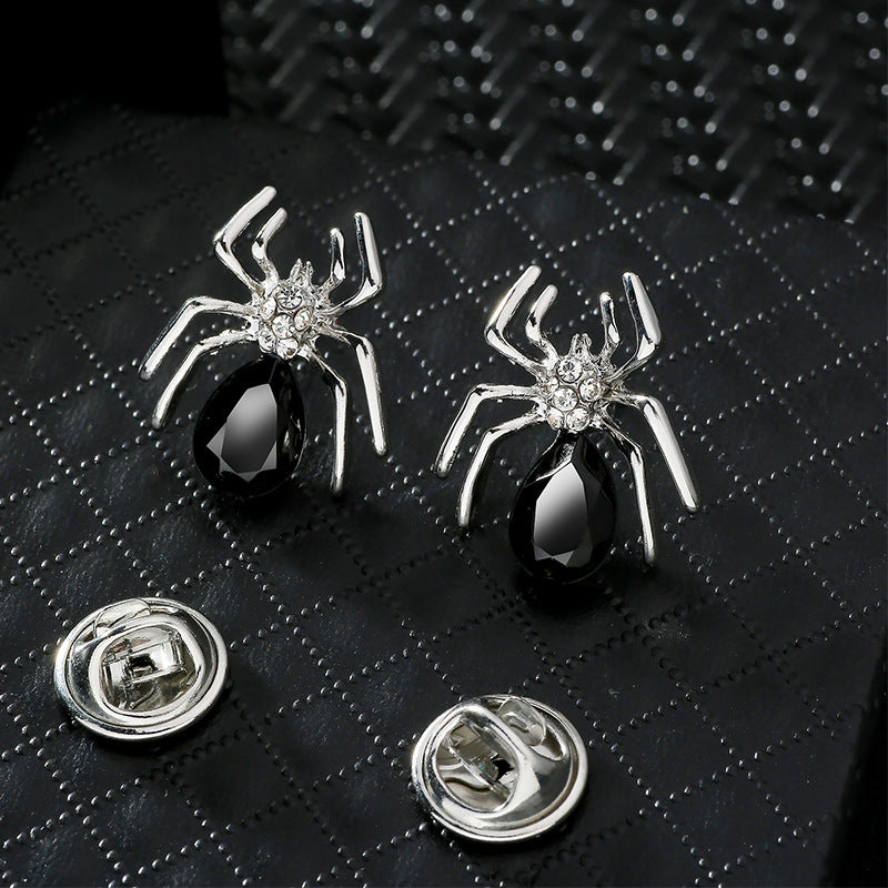 Men's Suit Brooch & Lapel Pin — Crown and Geometric Styles