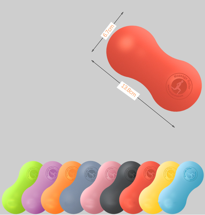 Silicone Peanut Ball, Muscle Massage Ball for Fitness