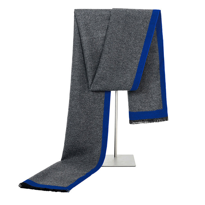 Men's Faux Silk Neck Scarf — Soft, Solid, Sharp