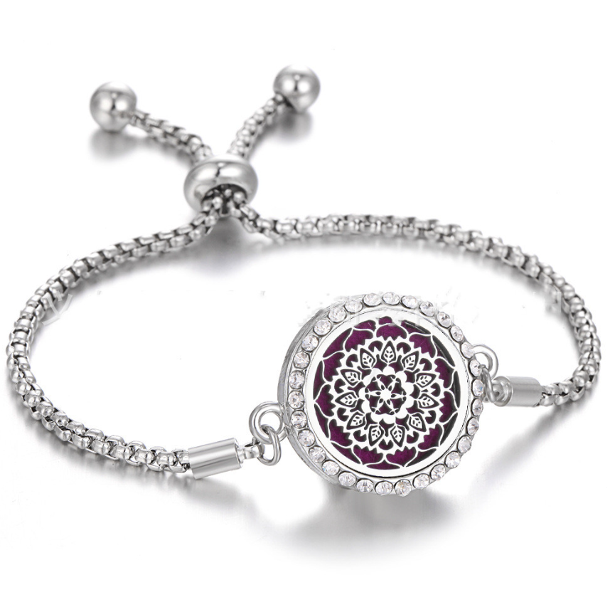 Stainless Steel Aromatherapy Adjustable Bracelet