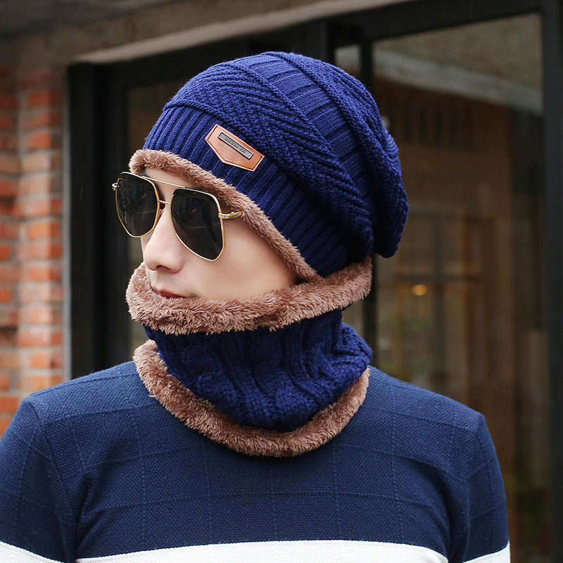 Men's Knit Beanie and Scarf Set — Coordinated and Cold-Proof