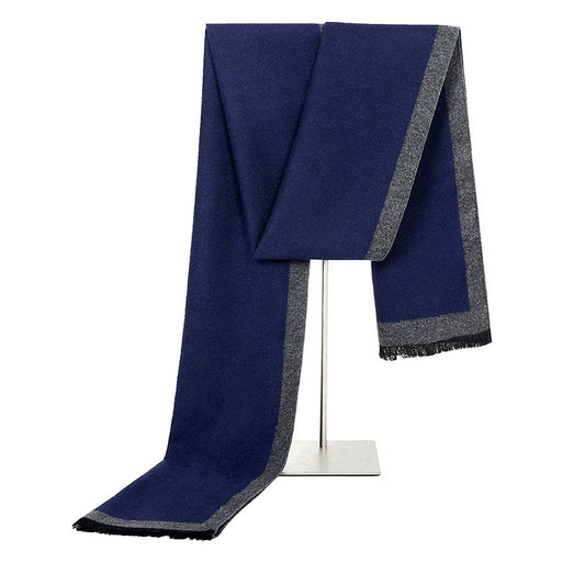 Men's Faux Silk Neck Scarf — Soft, Solid, Sharp