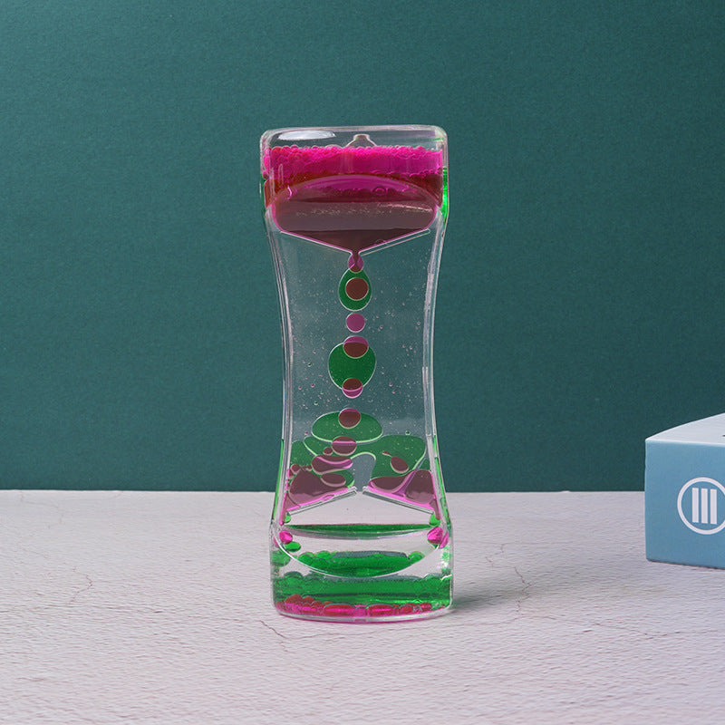 Dual Color Liquid Hourglass Timer — The Most Satisfying Desk Piece You've Never Seen
