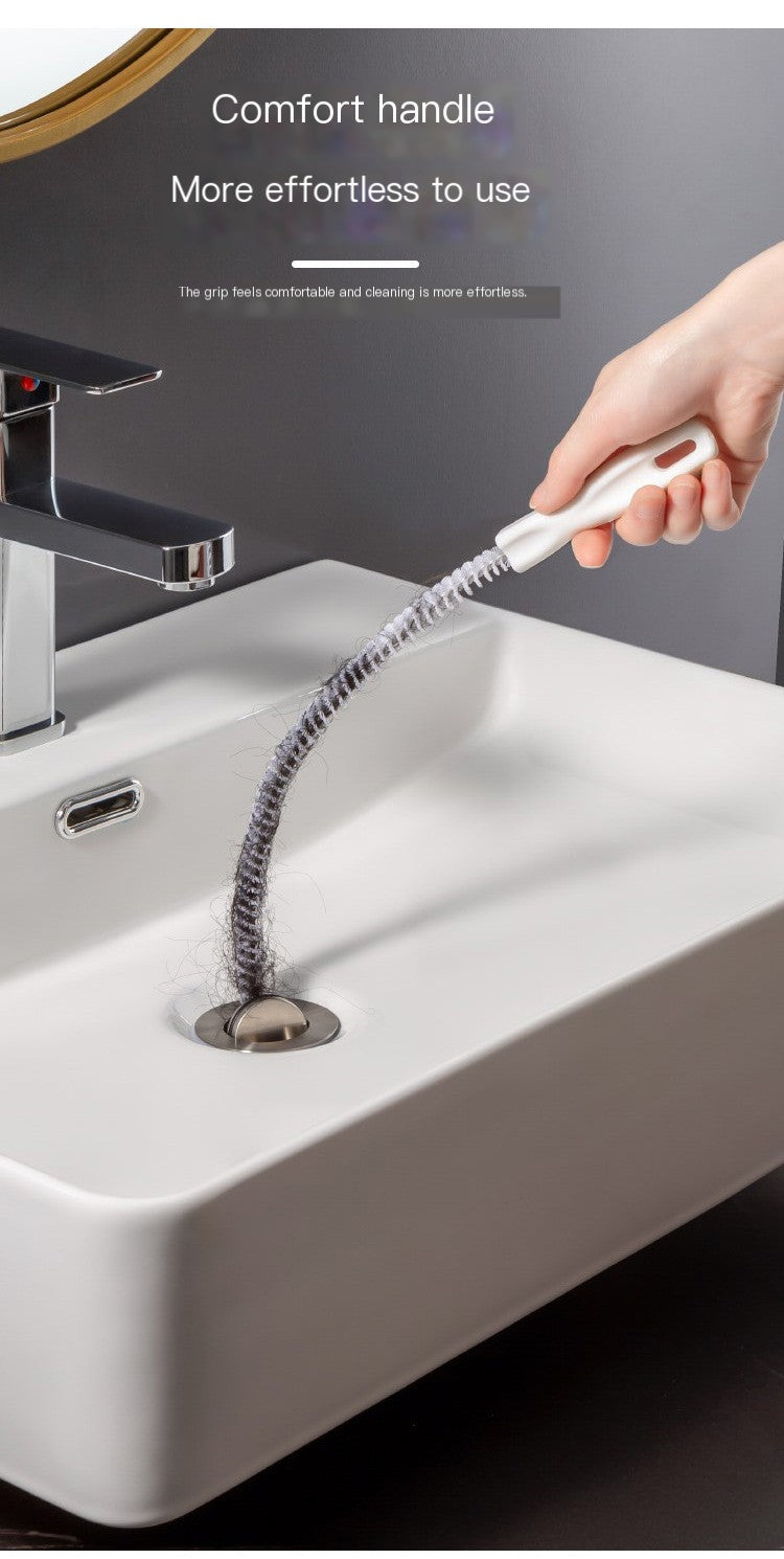 Pipe Drain Hair Cleaner Brush — Pull the Clog Out in One Shot