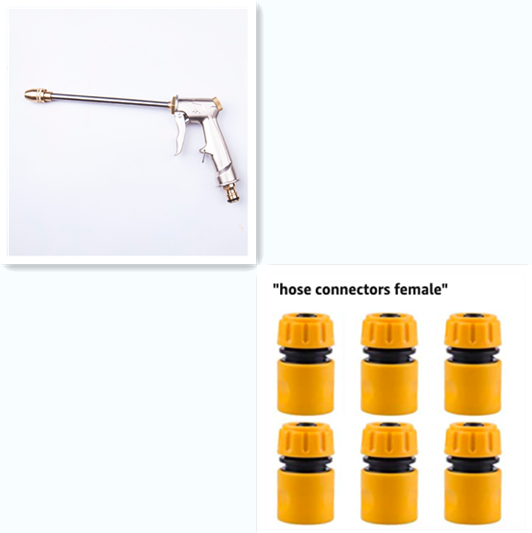 High-Pressure Metal Spray Nozzle — Car Wash Power, Garden Hose Simple