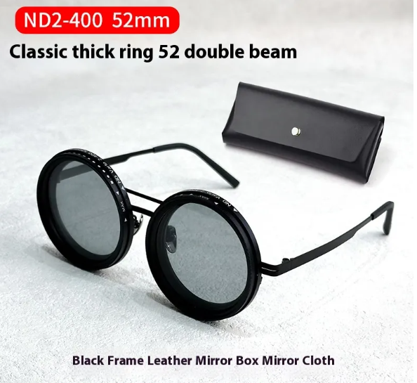 Adjustable Light-Reducing Glasses Case — 9 Protection Settings