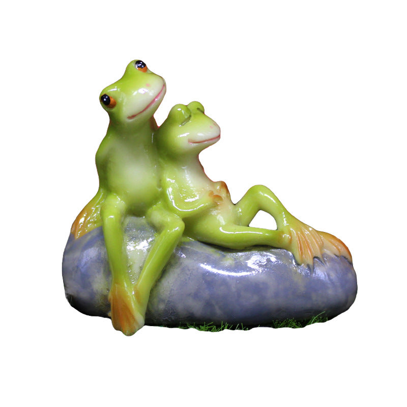 Mini Frog Resin Ornament — Tiny Garden Charm With Big Personality