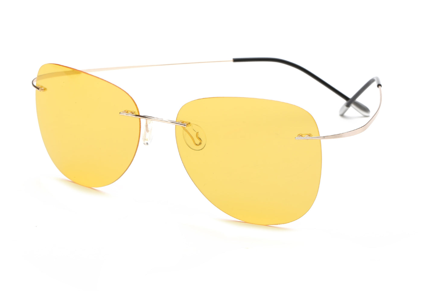 Titanium Frameless Polarized Sunglasses — Lightweight UV Protection