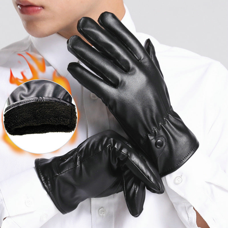 PU Touchscreen Gloves — Warm, Windproof, Phone-Ready