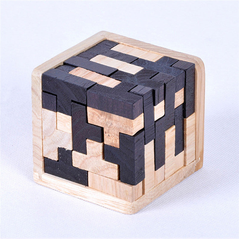 Wooden Brain Teaser Puzzle — Can You Crack It in Under a Minute?