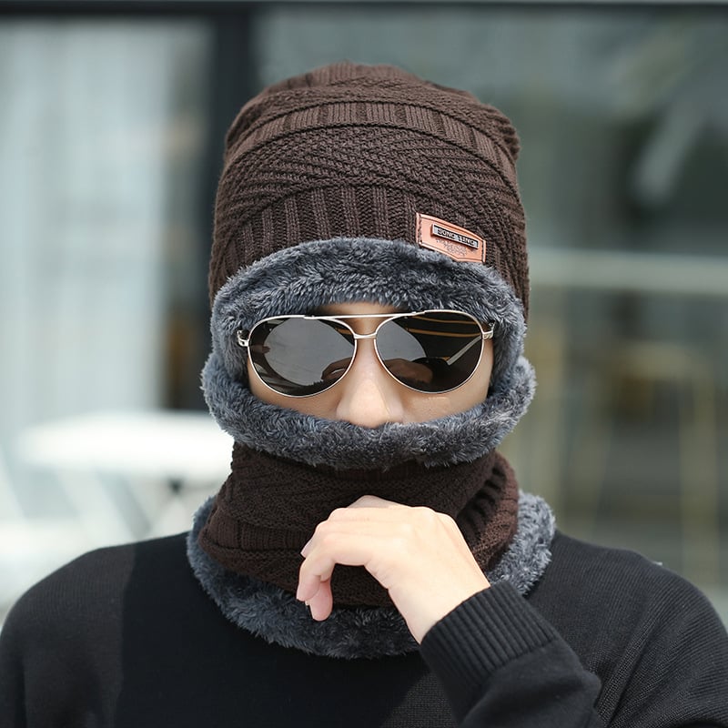 Knit Beanie and Scarf Set — Matching Winter Combo, Actually Warm
