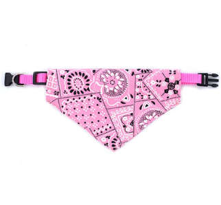 Adjustable Dog Bandana - Printed Triangle Scarf