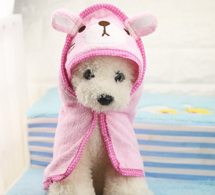 Cute Pet Dog Towel Blanket for Bathing and Drying