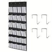 Over Door Shoe Organizer — 24 Pockets, Zero Floor Clutter