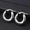 Fashionable 5.0 Stainless Steel Thick Hoop Earrings