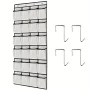 Over Door Shoe Organizer — 24 Pockets, Zero Floor Clutter