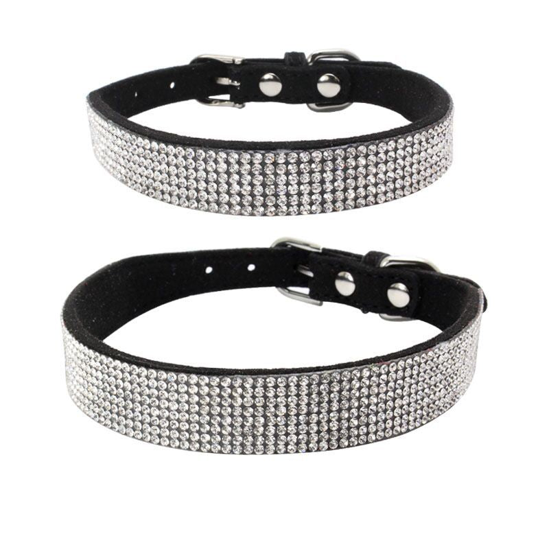 Suede Leather Dog Collar & Leash Set — Premium Walks, Unbeatable Price