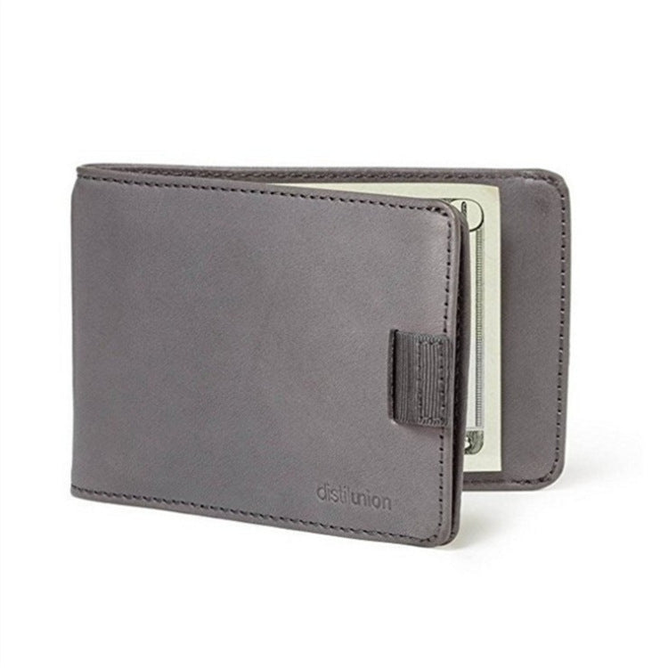 Men's Leather Pull-Tab Wallet — Real Cowhide, Slim Carry