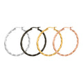 Twisted Large Hoop Earrings — Statement Piece That Never Tarnishes