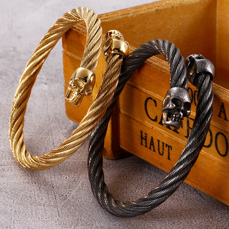 Men's Stainless Steel Skull Fashion Bracelet