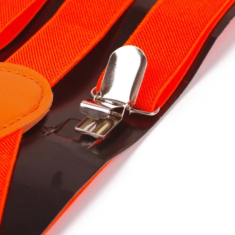 Unisex Adjustable Suspenders with Clip — 20 Colors