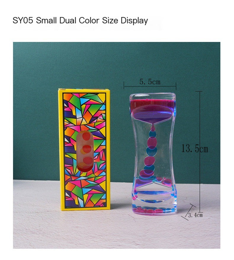 Dual Color Liquid Hourglass Timer — The Most Satisfying Desk Piece You've Never Seen