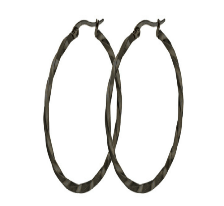 Twisted Large Hoop Earrings — Statement Piece That Never Tarnishes