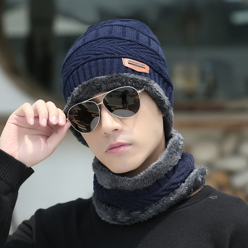 Knit Beanie and Scarf Set — Matching Winter Combo, Actually Warm