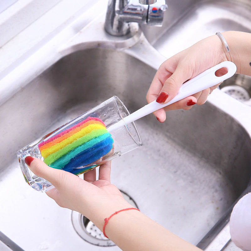 4-Piece Sponge Brush Set — Clean Every Glass, Cup, and Bottle