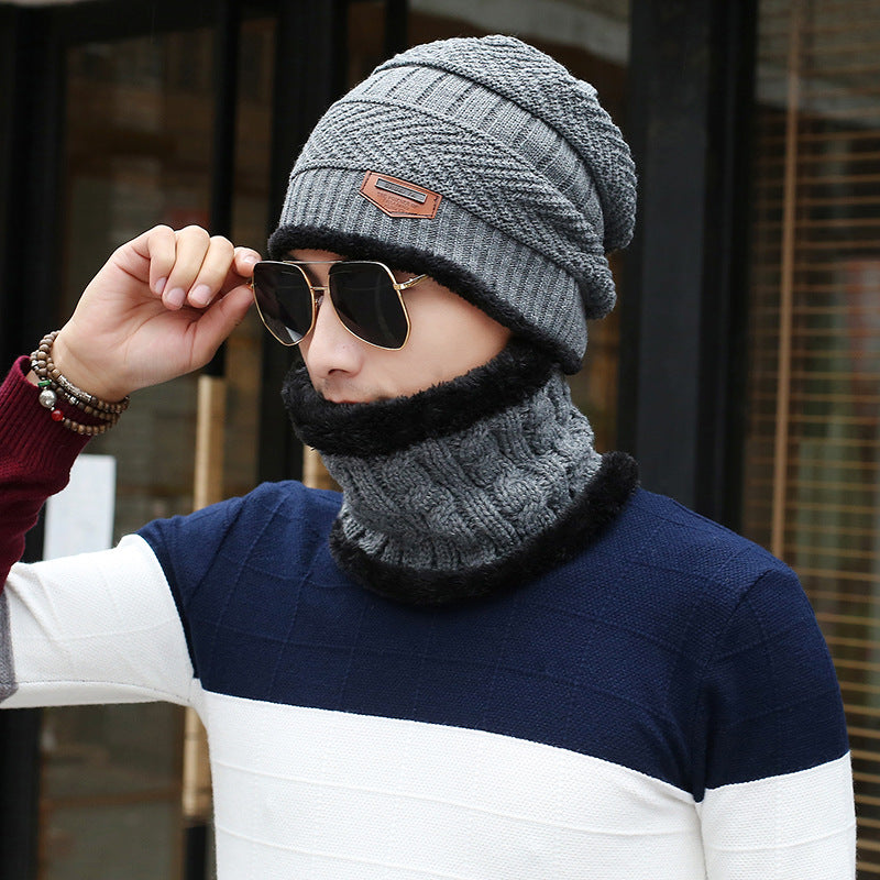 Men's Knit Beanie and Scarf Set — Coordinated and Cold-Proof