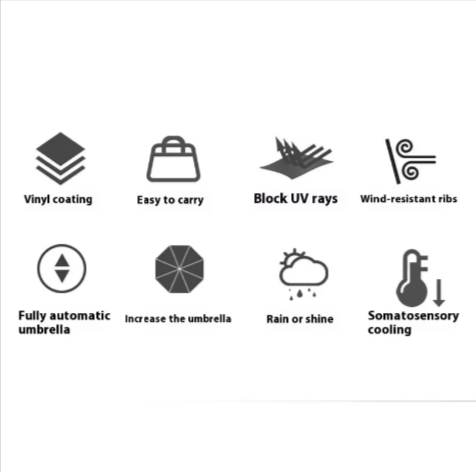 Folding Gesture Umbrella — Compact, Stylish, Ready for Anything