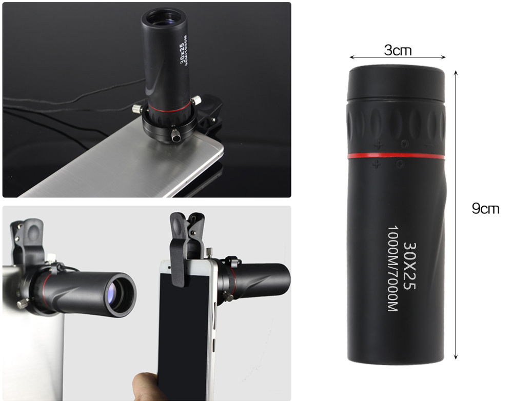 DA30x25 Mini Monocular — 7x Power, Fits in Any Pocket