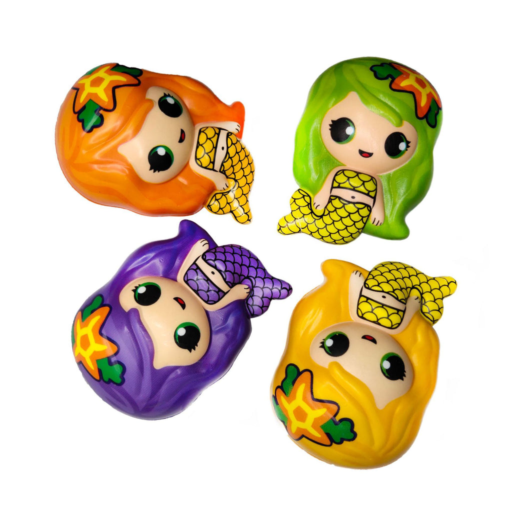 Colorful Mini Mermaid Squishy PU Foam Stress Toy