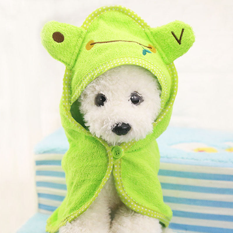 Cute Pet Dog Towel Blanket for Bathing and Drying