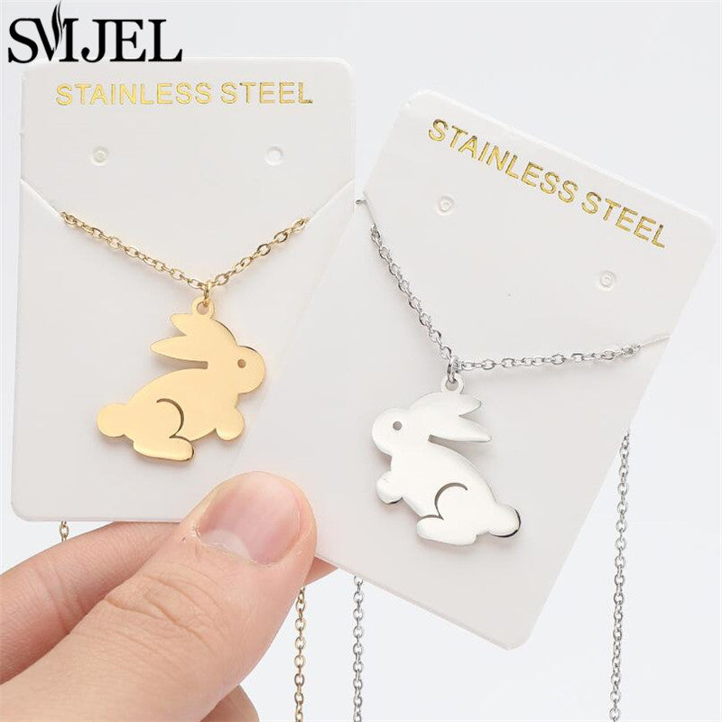 Rabbit Pendant Necklace — Cute SS Charm That Goes With Anything