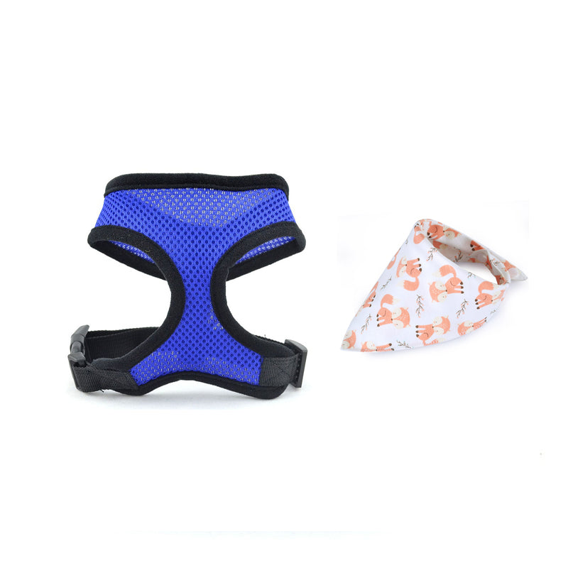 Triangle Scarf, Bib, Pet Harness, Mesh Dog Leash