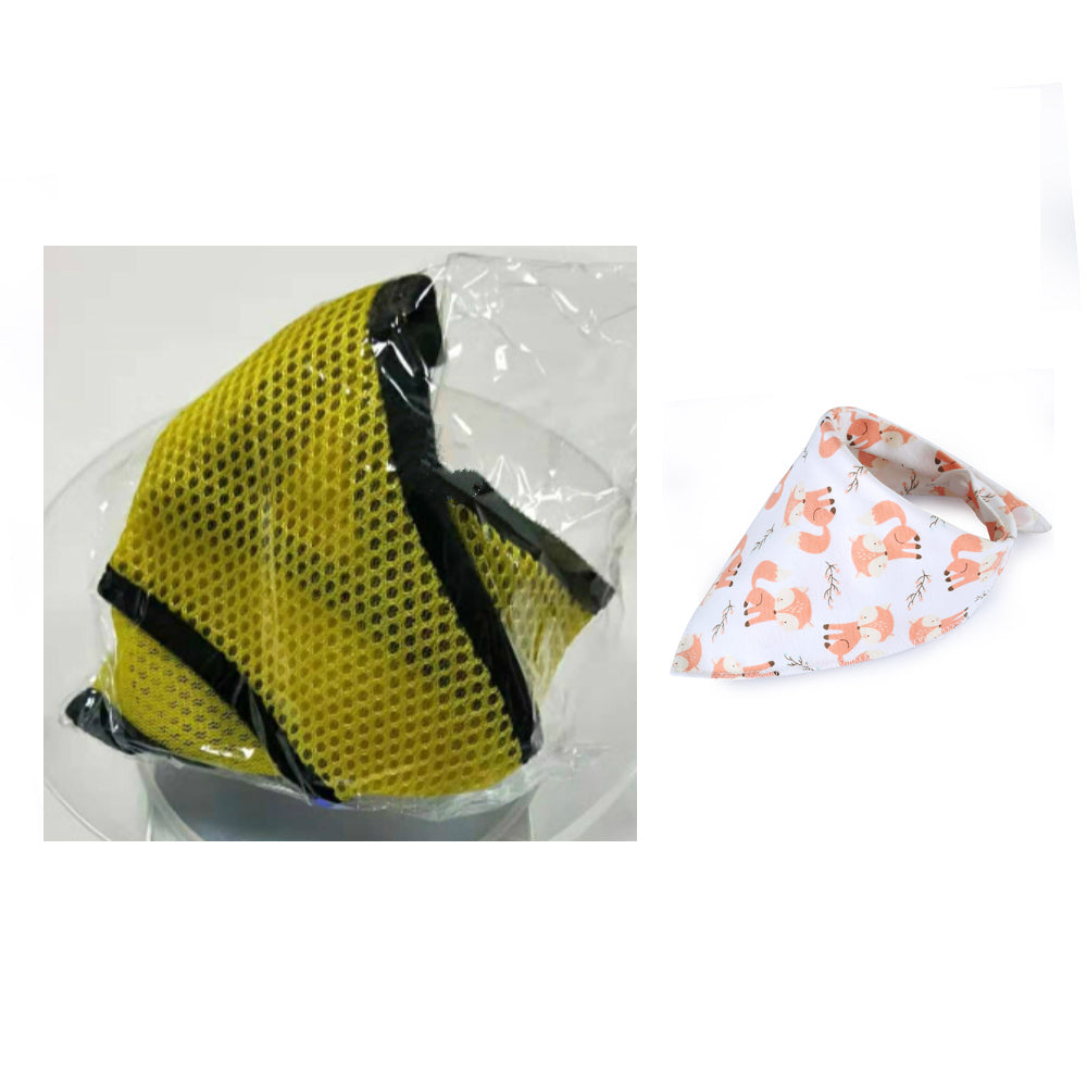 Triangle Scarf, Bib, Pet Harness, Mesh Dog Leash