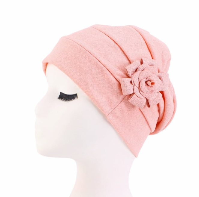 Ladies Flower Bandana Pullover Hat