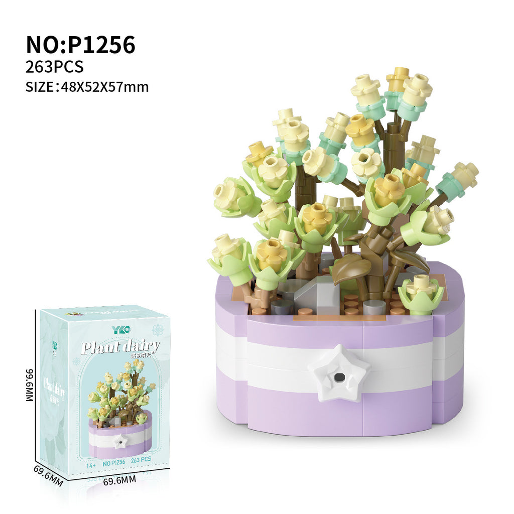 Sunflower Building Block Bouquet — Blooms That Last Forever