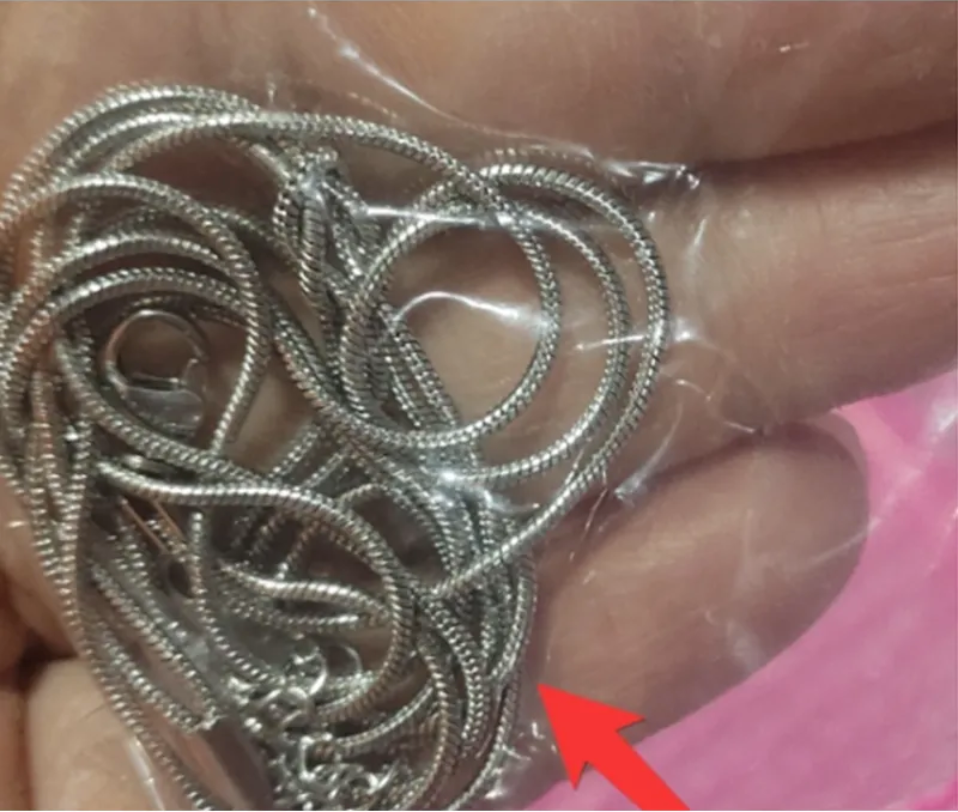 Stainless Steel Knot Chain Necklace & Handwoven Bracelet Set