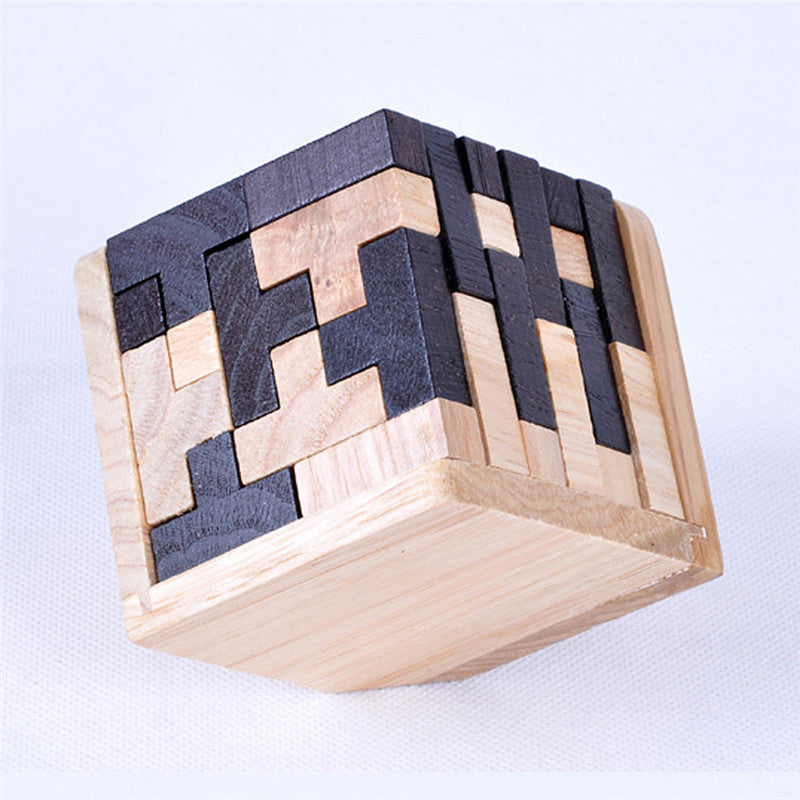 Wooden Brain Teaser Puzzle — Can You Crack It in Under a Minute?