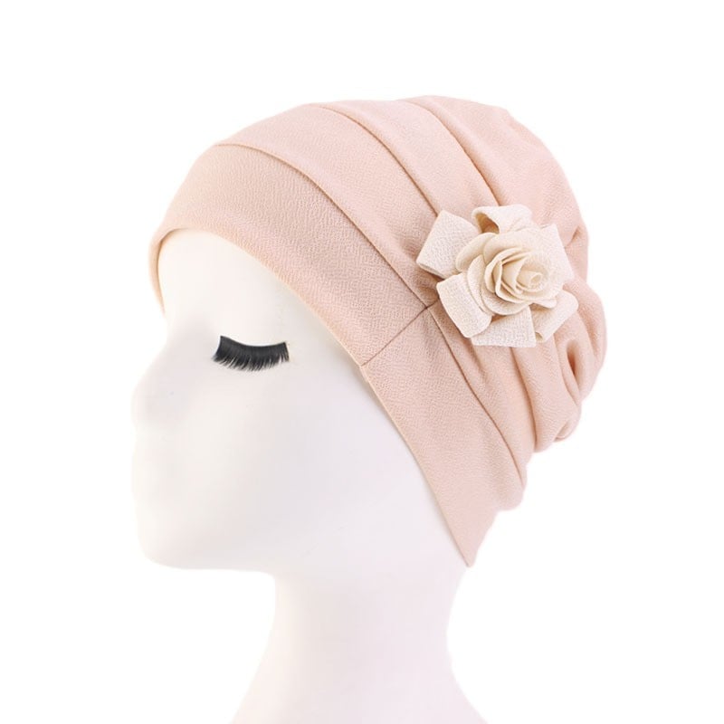 Ladies Flower Bandana Pullover Hat