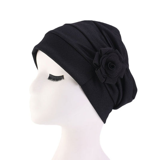 Ladies Flower Bandana Pullover Hat