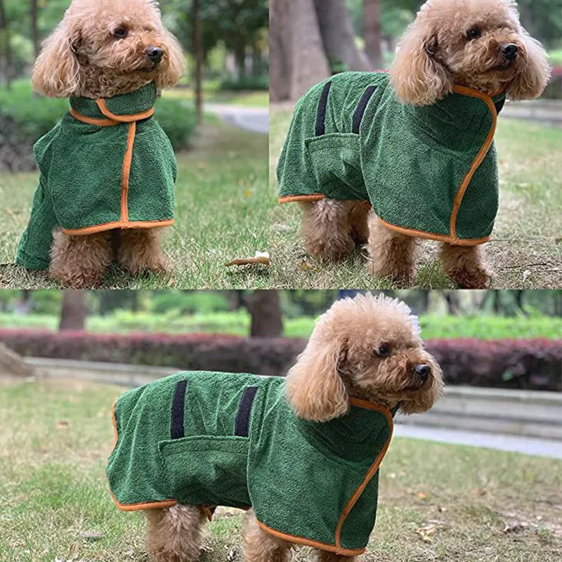 Pet Drying Bathrobe — Bath Time Done in Minutes