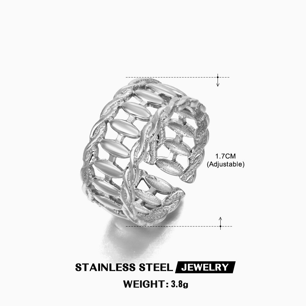 Adjustable Popular Stainless Steel Ring for Women