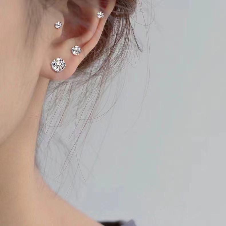 Zirconia Stud Earrings — Subtle Sparkle for Every Occasion