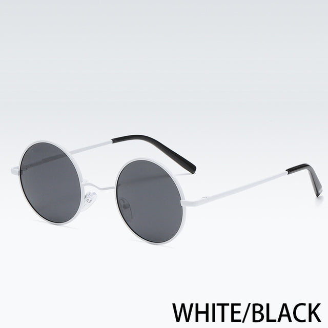 Retro Polarized Round Sunglasses — UV400 Metal Frame